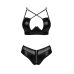Еротичний жіночий комплект білизни чорного кольору JSY JS228183 S/M