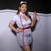 Эротический костюм медсестры для ролевых игр белого цвета JSY P61115 размер Plus Size Эротический костюм медсестры для ролевых игр белого цвета JSY P61115 размер Plus Size