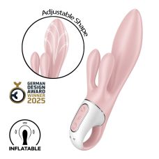 Вибратор кролик розового цвета Satisfyer Air Pump Bunny 3