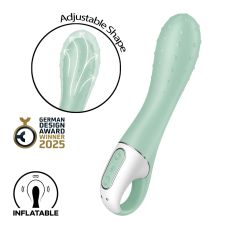 Вибратор вагинальный с пупырышками зеленый Satisfyer Air Pump Vibrator 3
