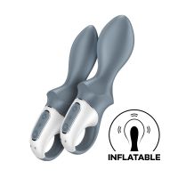Анальний вібратор, що надується сірого кольору Satisfyer Air Pump Booty 1