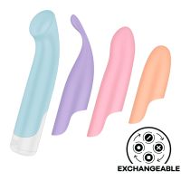 Набор вибратора со сменными насадками разных цветов Satisfyer Playful Four 4 сменные насадки Набор вибратора со сменными насадками разных цветов Satisfyer Playful Four 4 сменные насадки