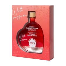 Съедобное массажное масло разогревающее со вкусом яблока Exsens 50 мл