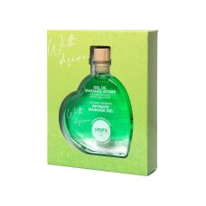 Съедобное массажное масло разогревающее со вкусом яблока и груши Exsens 50 мл