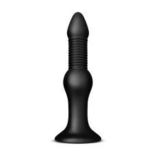 Анальний корок на присосці для фістингу чорного кольору BUTTR Explosive Warhead Anal Dildo