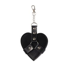 Брелок в форме сердца на карабине для ключей Черный Art of Sex Chained Heart