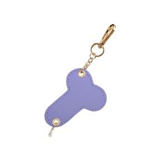 Брелок в форме фаллоса на карабине для ключей Сиреневый Art of Sex Fhallus
