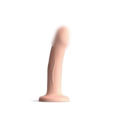 Насадка для страпона на присоске термоактивная силиконовая телесного цвета Dorcel Real Pleasure размер S