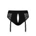 Кружевные трусы для страпона с подтяжками для чулок черные Strap-On-Me DIVA HARNESS размер XS Кружевные трусы для страпона с подтяжками для чулок черные Strap-On-Me DIVA HARNESS размер XS