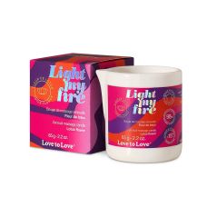 Массажная свеча с ароматом лотоса Love To Love Light my fire 65 мл