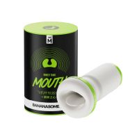 Рукав для мастурбатора Ротик белого цвета KissToy Bananasome MOUTH Рукав для мастурбатора Ротик белого цвета KissToy Bananasome MOUTH