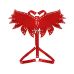 Женская портупея из искусственной кожи красная Art of Sex Wings размеры L-2XL Женская портупея из искусственной кожи красная Art of Sex Wings размеры L-2XL