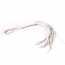 Плеті зі штучної шкіри Біла Flogger Art of Sex
