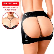 Сексуальна вініла спідниця чорна Art of Sex My Love розмір M
