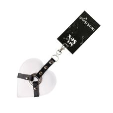 Брелок на карабине для ключей в форме сердца Белый Art of Sex Heart Angel