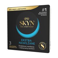 Презервативи безлатексні зі збільшенням кількості мастила SKYN Ekstra Nawilżanel 3 штуки