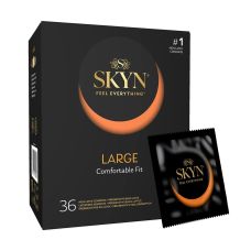 Презервативы увеличенные безлатексные из полиизопрена SKYN Large 36 штук
