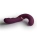 Двойной вибратор с изменяющим положением ручки для клиторально-влагалищной стимуляции и и для точки G бордового цвета Rocks Off Gemini Burgundy