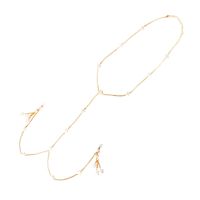 Украшение для груди с камушками металлическое золотистое Art of Sex Milky Way