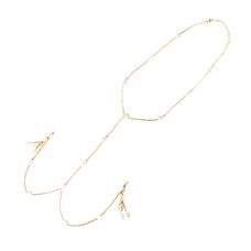 Украшение для груди с камушками металлическое золотистое Art of Sex Milky Way