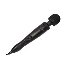 Вибромассажер Ванд в форме микрофона очень мощный с металлическим корпусом черного цвета DOXY Die Cast 3 питание 220В