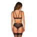 Еротичний комплект білизни чорний Obsessive Allastia 2-pcs set розміри S/M
