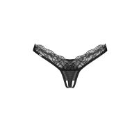 Трусики Obsessive Arrowel Black crotchless thong 2XL/3XL