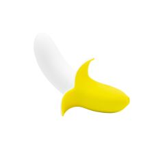 Вібратор для точки G та для клітора водонепроникний жовтий Banana Bliss Mini Silicone Vibrator 10 режимів вібрації