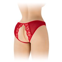 Трусики с открытым доступом красные Fashion Secret Ambre