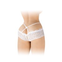 Трусики с открытым доступом белые Fashion Secret Celia