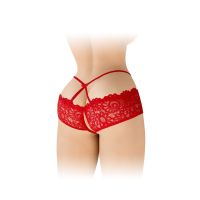 Трусики с открытым доступом красные Fashion Secret Celia