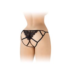 Трусики із відкритим доступом чорні Fashion Secret Zoe