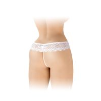 Трусики с открытым доступом белые Fashion Secret Alicia