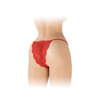 Трусики с открытым доступом красные Fashion Secret Cindy
