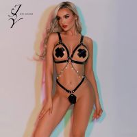 Комплект жіночої білизни чорного кольору JSY модель 5967 розмір One Size