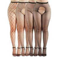 Комплект колготок с открытым доступом черного цвета JSY модель WW7040-open размер One Size 4 штуки
