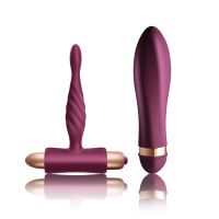 Набор Анальный и Клиторальный вибраторы фиолетово золотистого цвета Climaximum Dare Kit 2 вибратора