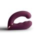 Двойной вибратор для клиторально-влагалищной стимуляции и и для точки G с изменяющим положением ручки бордового цвета Rocks Off Variety Burgundy