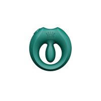 Ерекційне віброкільце на член зеленого кольору Zalo Apis Turquoise