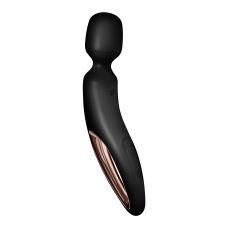 Вибромассажер Ванд в форме микрофона черный с золотистым Satisfyer Wand-erland