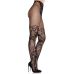 Колготки з сітчастим оздобленням на стегнах чорного кольору Leg Avenue Dahlia Lace розмір One Size Колготки з сітчастим оздобленням на стегнах чорного кольору Leg Avenue Dahlia Lace розмір One Size