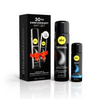Подарунковий ювілейний набір лубрикантів Рjur 30th Anniversary Gift Set: Original 100 мл та Aqua 30 мл Подарунковий ювілейний набір лубрикантів Рjur 30th Anniversary Gift Set: Original 100 мл та Aqua 30 мл