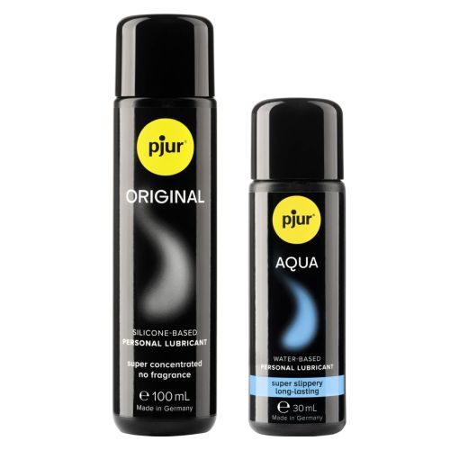 Подарочный юбилейный набор лубрикантов Рjur 30th Anniversary Gift Set: Original 100 мл и Aqua 30 мл Подарочный юбилейный набор лубрикантов Рjur 30th Anniversary Gift Set: Original 100 мл и Aqua 30 мл