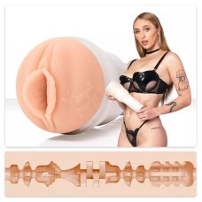 Мастурбатор в колбе со слепка вагины порноактрисы Angel Youngs телесного цвета Fleshlight Sweetness 