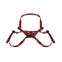 Трусики для страпона бордового кольору Liebe Seele Strap-on Harness