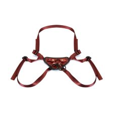 Трусики для страпона бордового цвета Liebe Seele Strap-on Harness