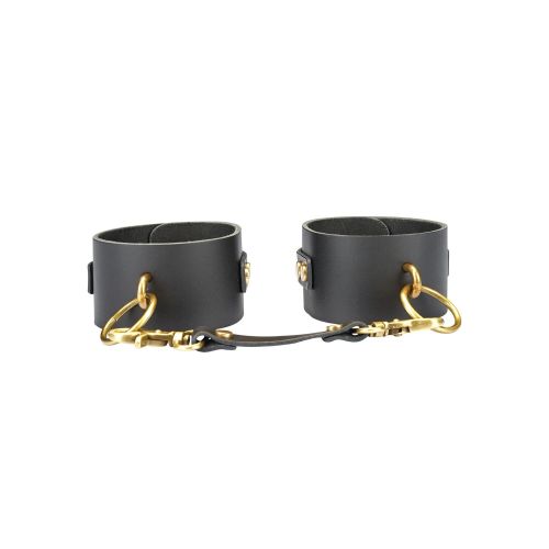 Наручники чорного кольору Liebe Seele Samurai Wrist Cuffs Наручники чорного кольору Liebe Seele Samurai Wrist Cuffs