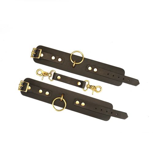 Наручники чорного кольору Liebe Seele Samurai Wrist Cuffs Наручники чорного кольору Liebe Seele Samurai Wrist Cuffs