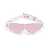 Кожаная маска на глаза розово белого цвета Liebe Seele Fairy Goat Leather Blindfold