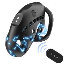 Пояс вірності чоловічий з електростимуляцією чорного кольору LOCKINK SEVANDA Nautilus Estim